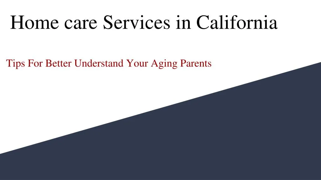 home care services in california