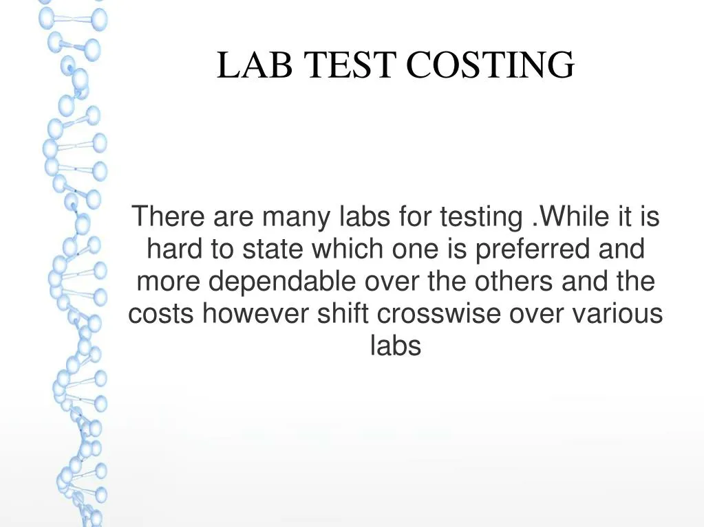 lab test costing