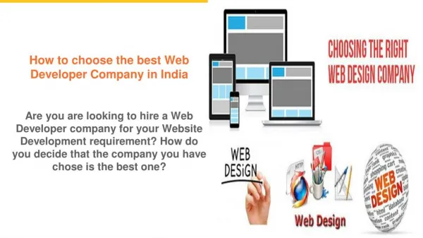 How to choose the best web developer company in india?