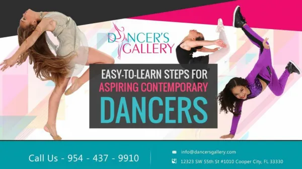 Easy-to-learn Steps For Aspiring Contemporary Dancers