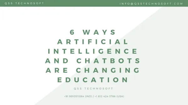 6 Ways Artificial Intelligence and Chatbots Are Changing Education