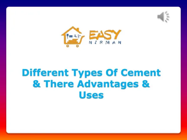 Different Types Of Cement & There Advantages & Uses | Nirman Gyan