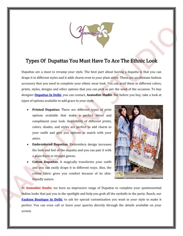 Types Of Dupattas You Must Have To Ace The Ethnic Look