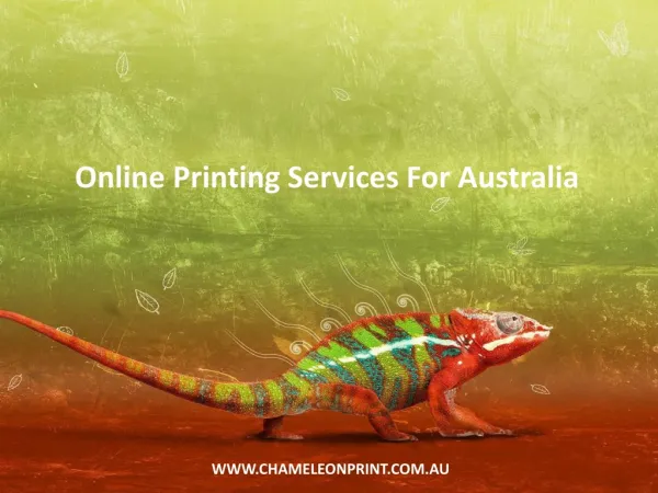 Online Printing Services For Australia