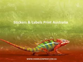 Stickers & Labels Print Australia - Chameleon Print Group - slide 1