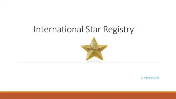 Naming a Star | starregistry.com