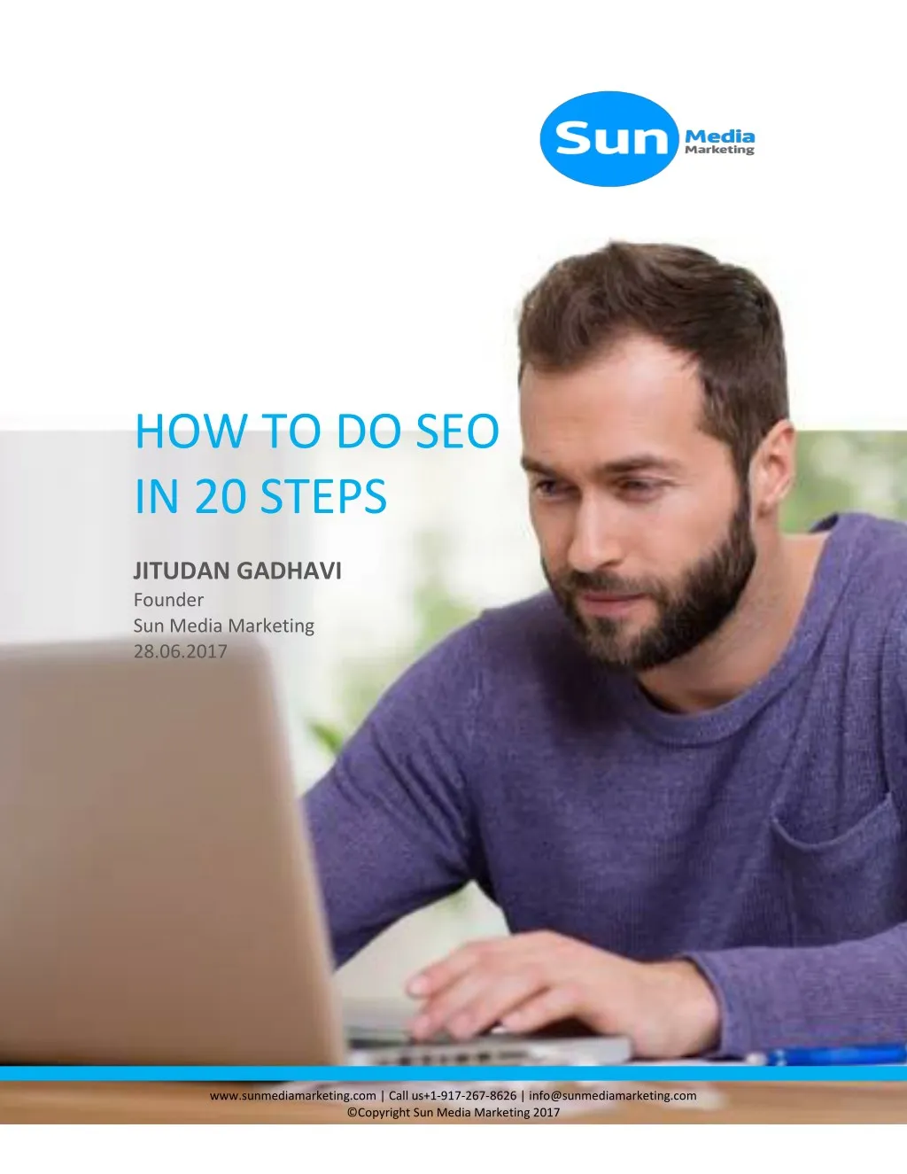 how to do seo in 20 steps jitudan gadhavi founder