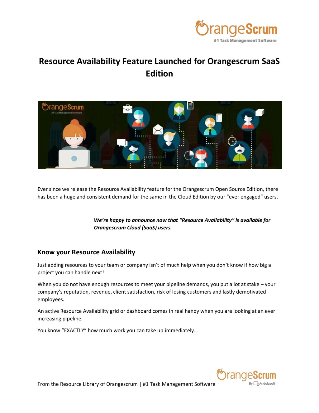 resource availability feature launched