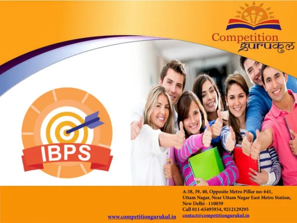 Best Bank (IBPS) Institute in Janakpuri, Delhi NCR
