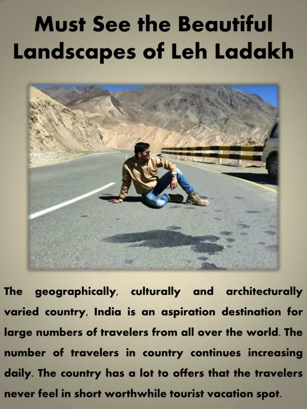 Must See the Beautiful Landscapes of Leh Ladakh