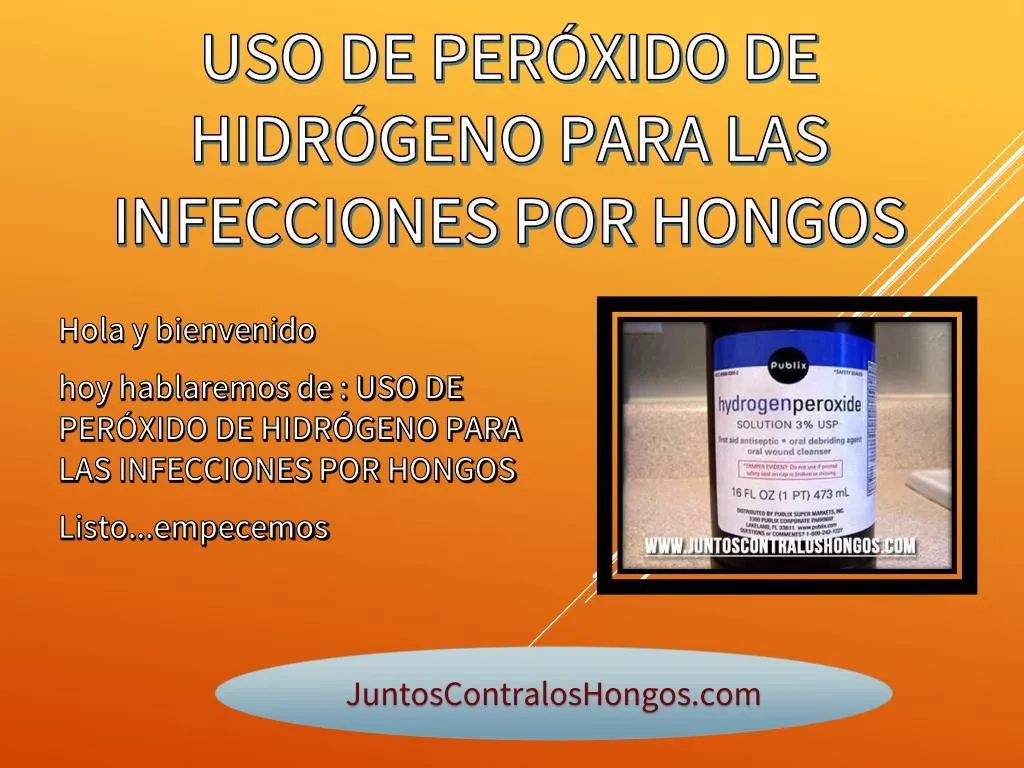 uso de per xido de hidr geno para las infecciones por hongos