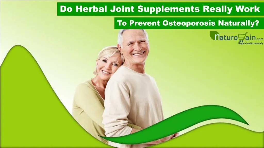 do herbal joint supplements really work