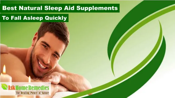 Best Natural Sleep Aid Supplements to Fall Asleep Quickly