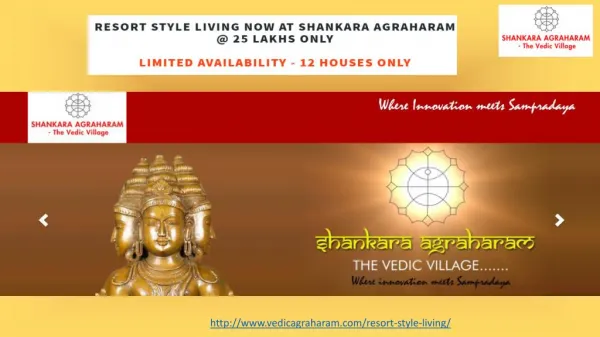 Shankara Agraharam Resort Style Living