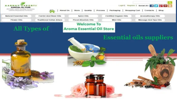 Essential oil manufacturers @ Aroma Essential Oil Store