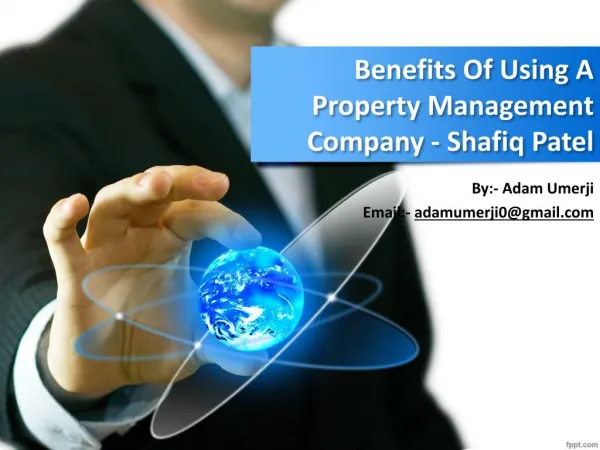 Benefits Of Using A Property Management Company - Shafiq Patel