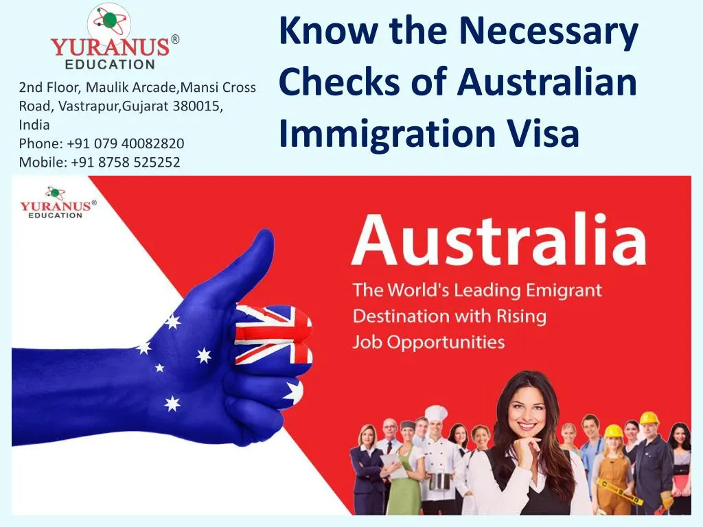 know the necessary checks of australian