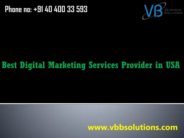 Best Digital Marketing Services Provider in USA