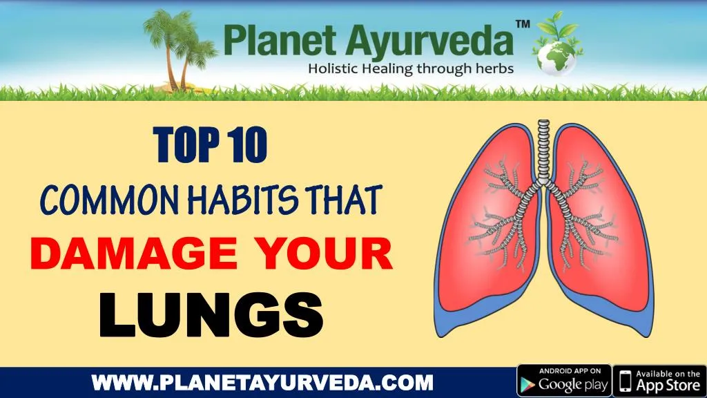 top 10 common habits that damage your lungs
