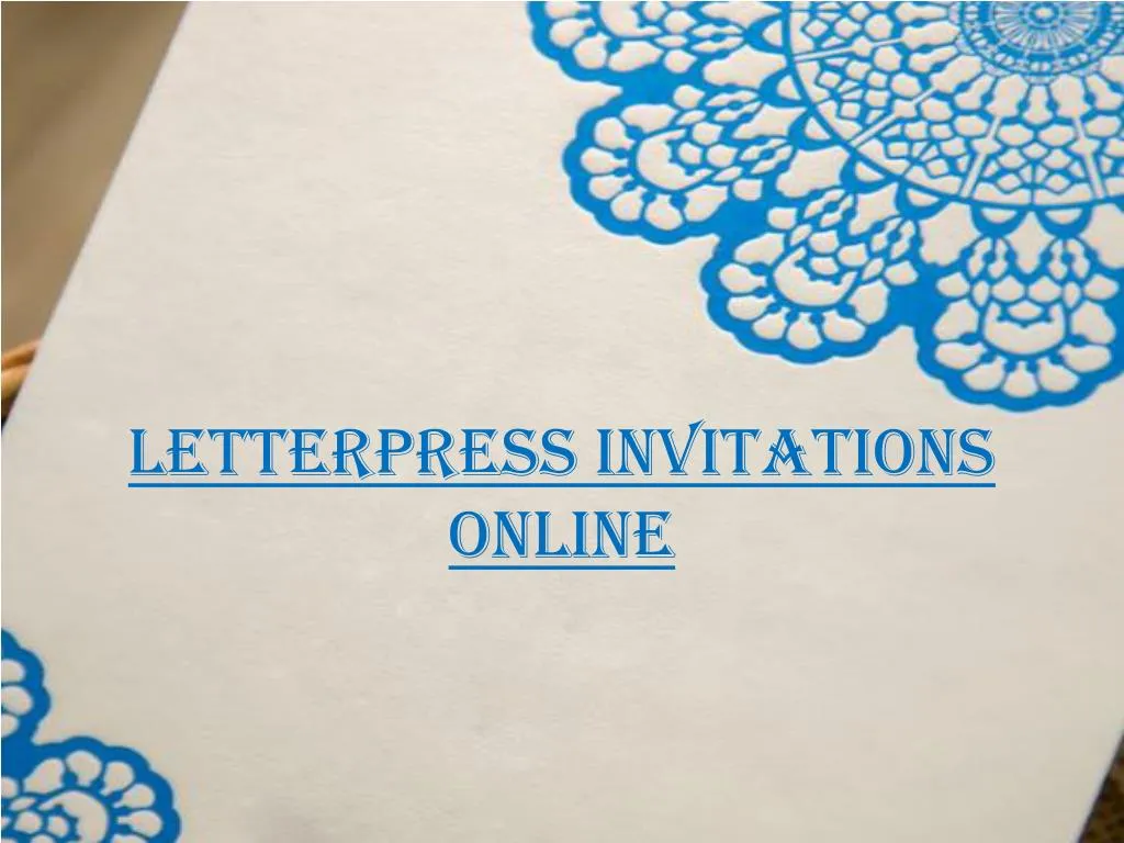 letterpress invitations online