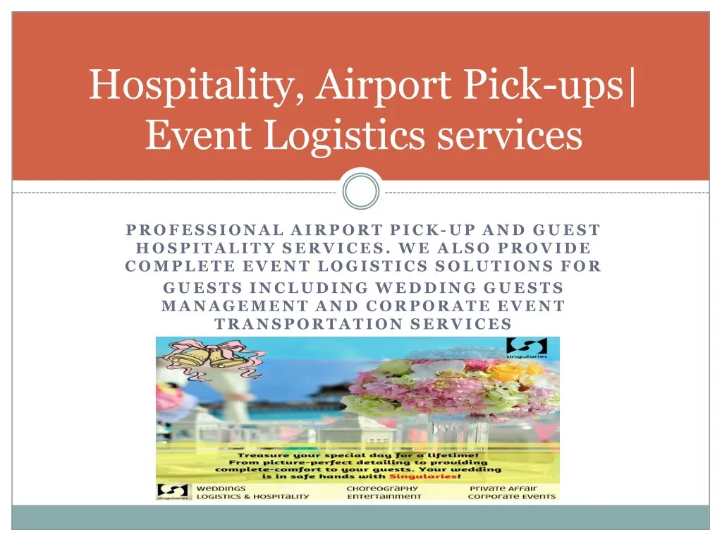 hospitality airport pick ups event logistics