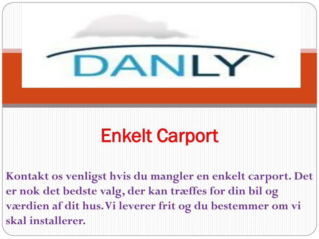 enkelt carport