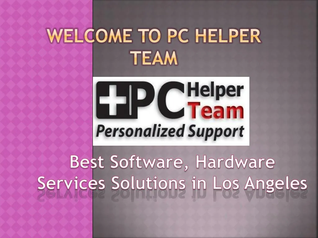 welcome to pc helper team