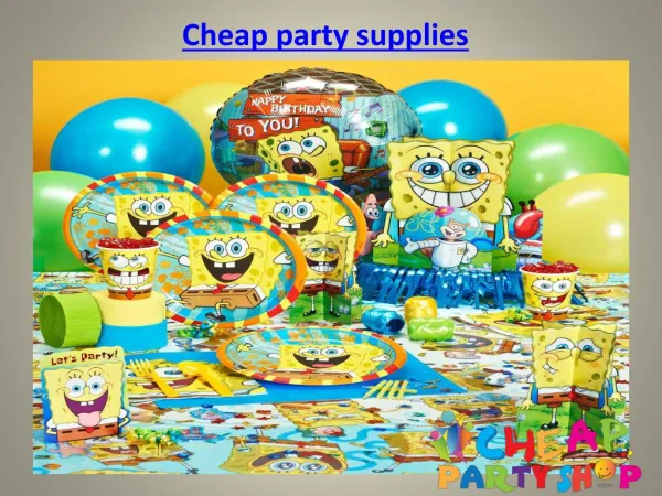 Party supplies online