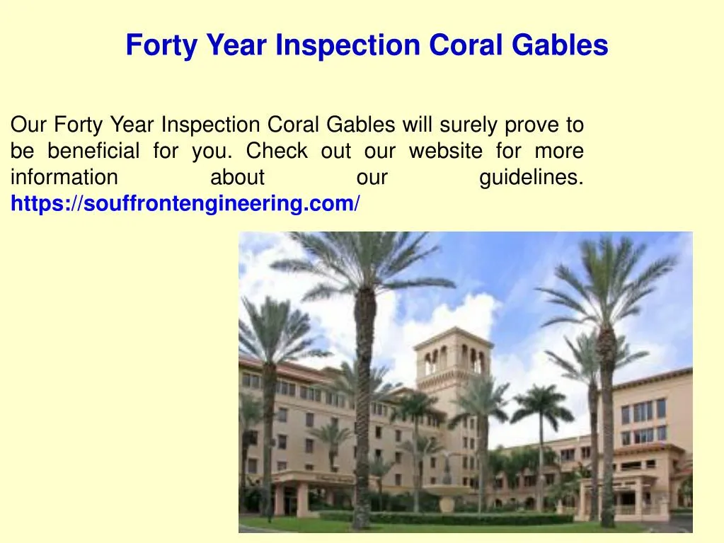 forty year inspection coral gables