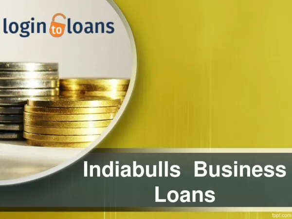 Indiabulls Business Loans, Apply for Indiabulls Business Loan in India - Logintoloans