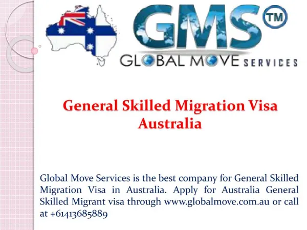 General Skilled Migration Visa Australia