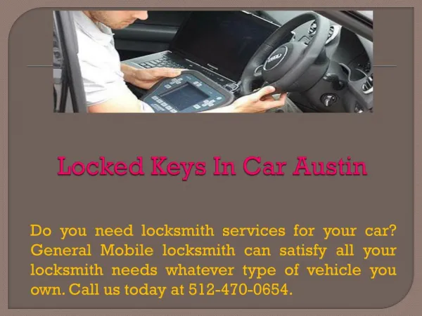 Locked Keys In Car Austin