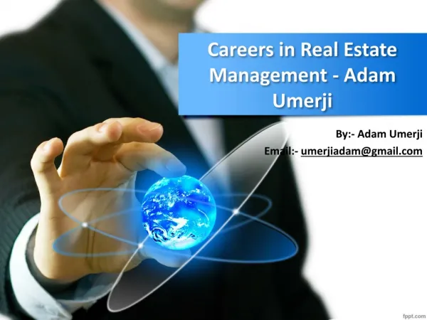 Careers in Real Estate Management - Adam Umerji