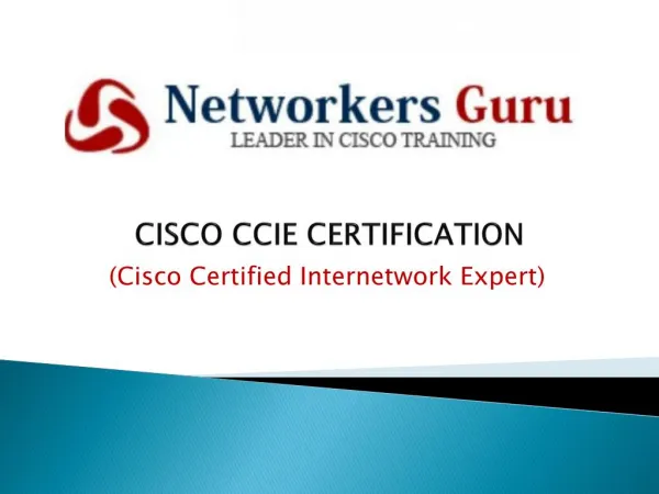 CCNA|CCNP|CCIE Courses|Cisco Certification-Networkersguru