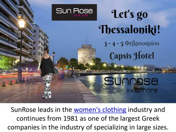 women's Large sizes, Shirts, Dresses, Pants, Jackets - Sunrose.gr