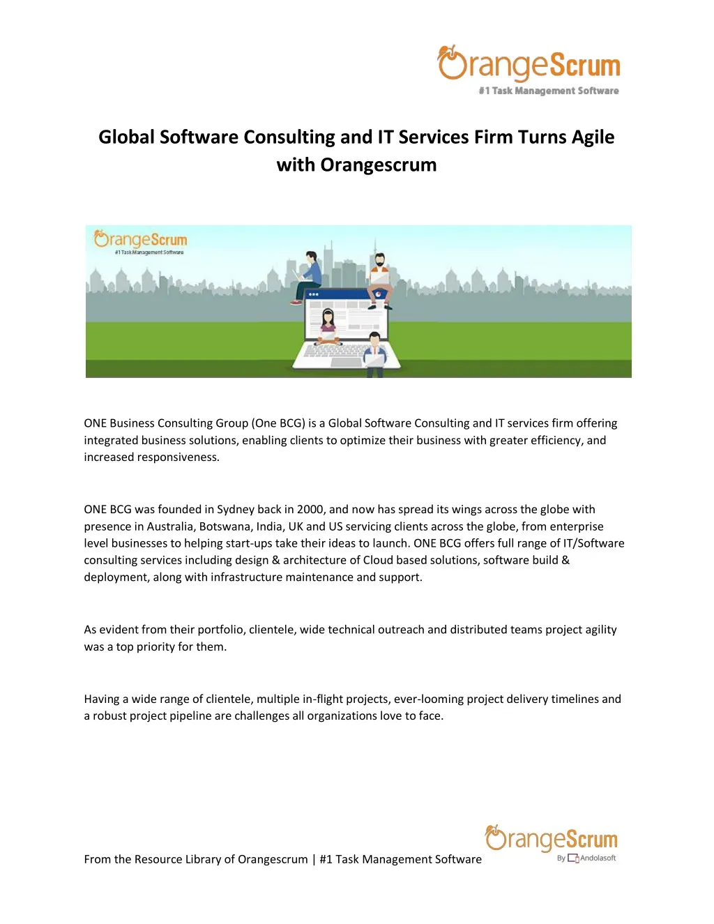 global software consulting and it services firm