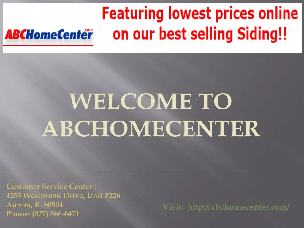 welcome to abchomecenter
