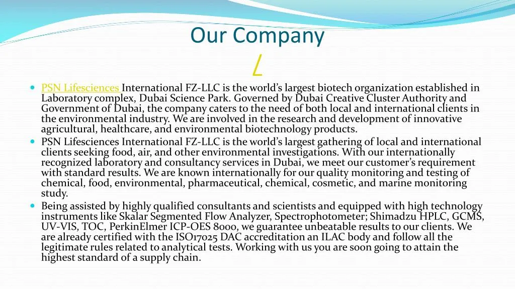 our company