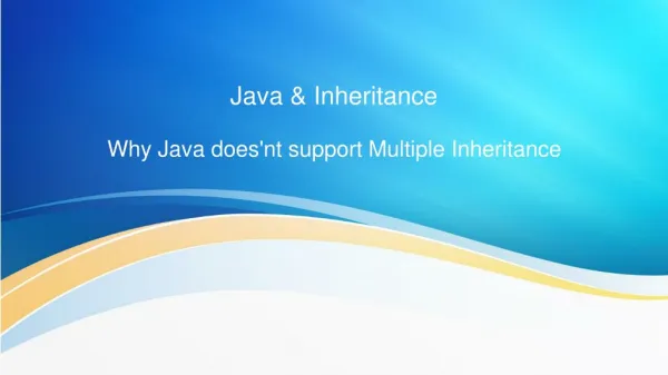 Why multiple inheritance is not supported by java