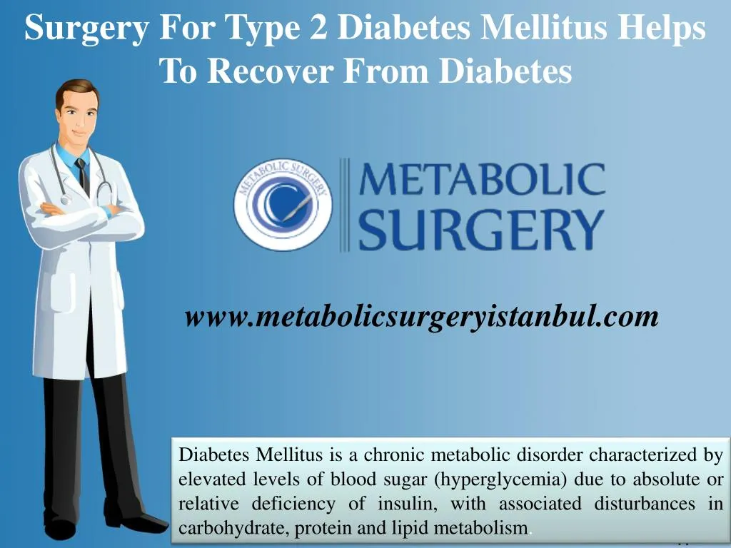 surgery for type 2 diabetes mellitus helps