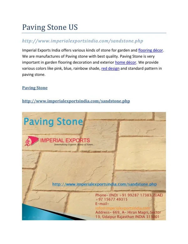 paving stone us