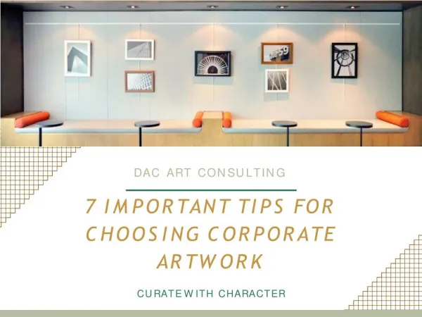 7 Important Tips For Choosing Corporate Artwork