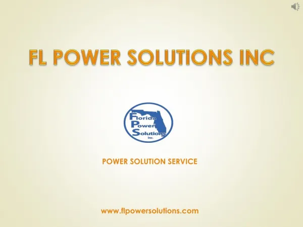 Backup Power Solutions for Home - Florida Power Solution Inc