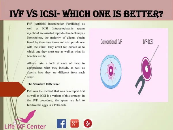 IVF VS ICSI- WHICH ONE IS BETTER?