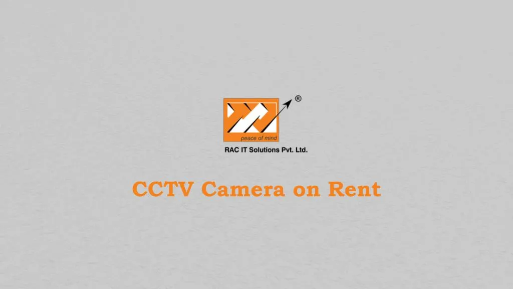 cctv camera on rent