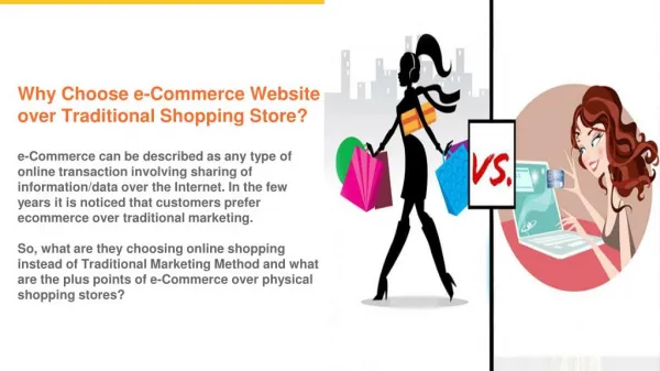 Why you should choose an e-commerce website over a Shopping store?