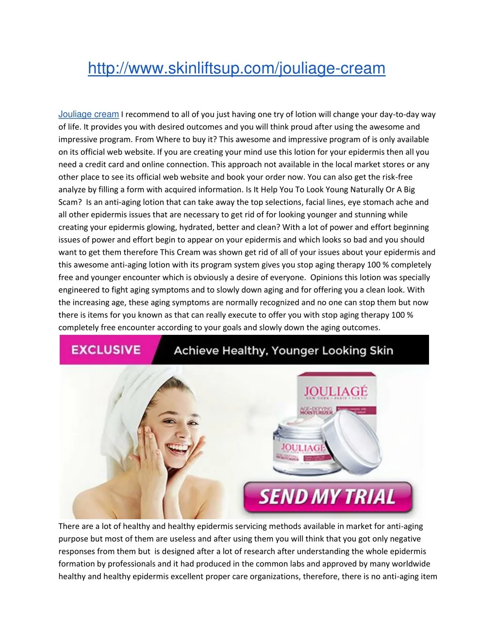 http www skinliftsup com jouliage cream