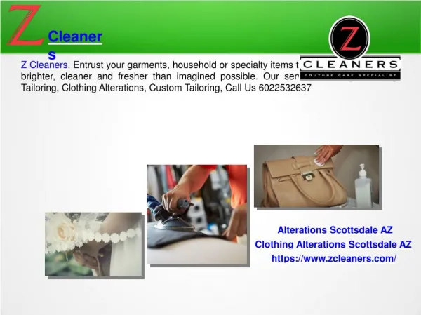 Custom Tailoring Scottsdale AZ | Z Cleaners