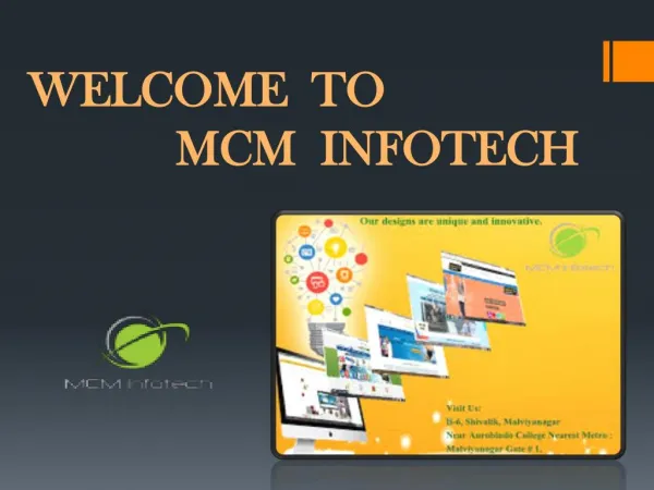 MCM Infotech Providing Best IT Solution Industry in Delhi.