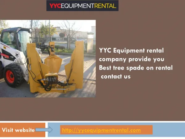 YYC Equipment Rental Company in Canada